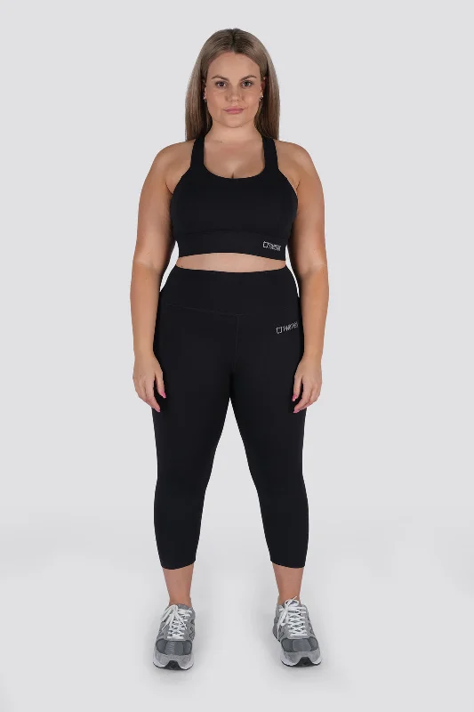 Women's Clothes Ease 7/8 Highwaisted Leggings - Black