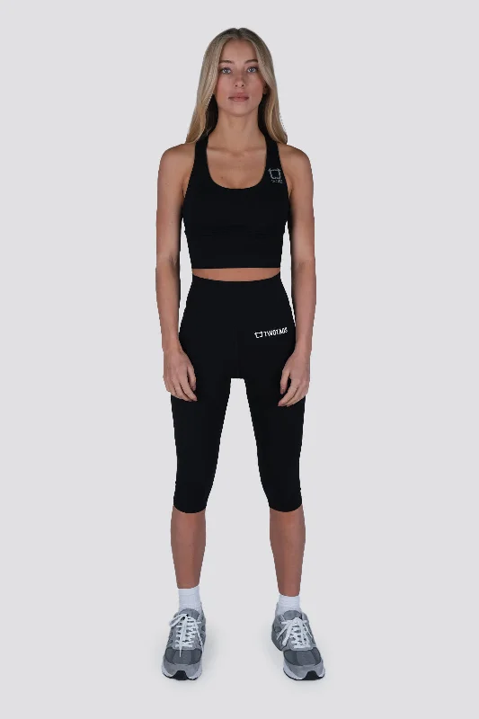 Affordable Luxury Women's Apparel Impel Capri Highwaisted Leggings - Black